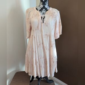 Light Pink Floral Dress - NWT, Sz Small